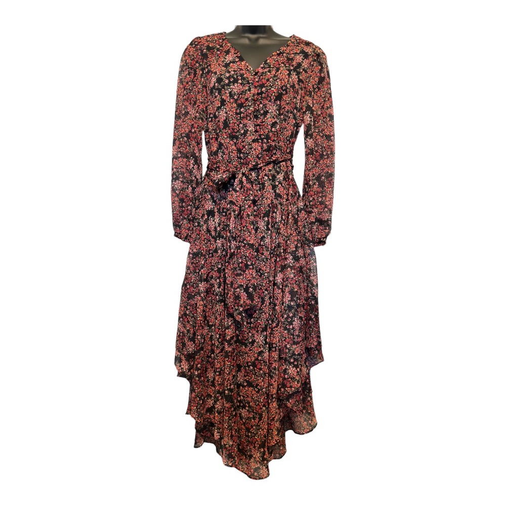Women's Floral-Print Button-Front Maxi Dress Size XS - Picture 4 of 8